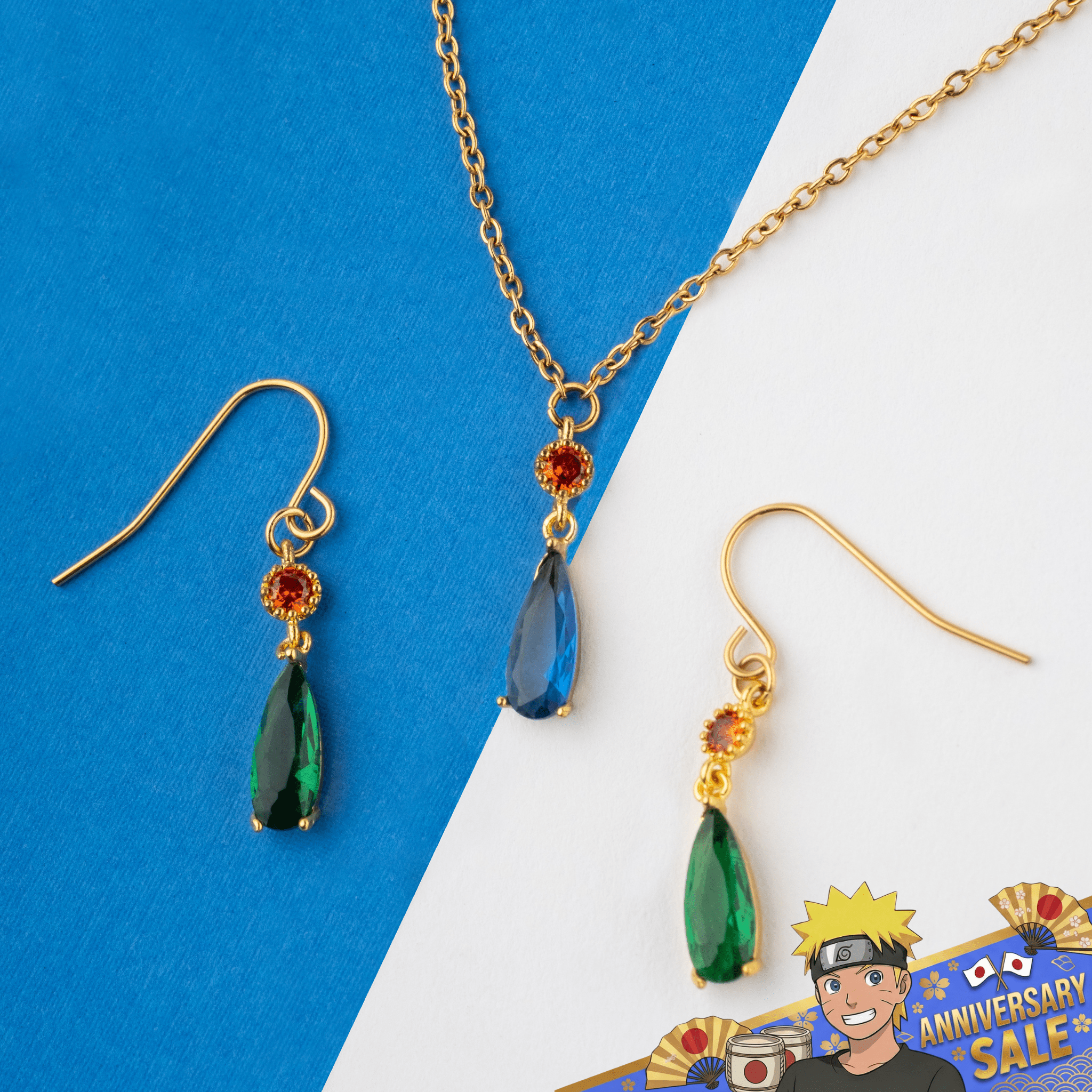 Howls Moving Castle - Wizard Howl - Necklace + Earring Set - craftedbykaiyo