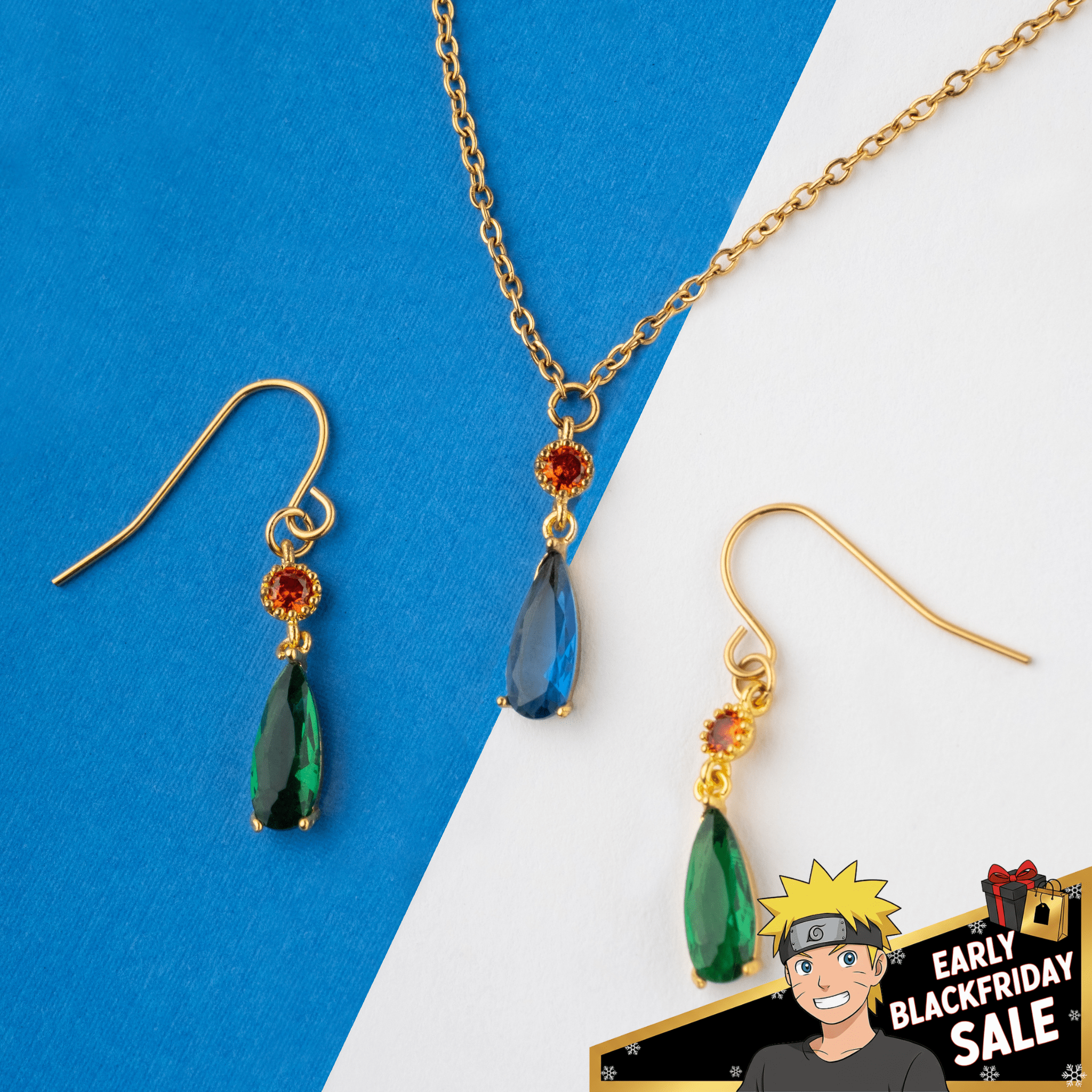 Howls Moving Castle - Wizard Howl - Necklace + Earring Set - craftedbykaiyo