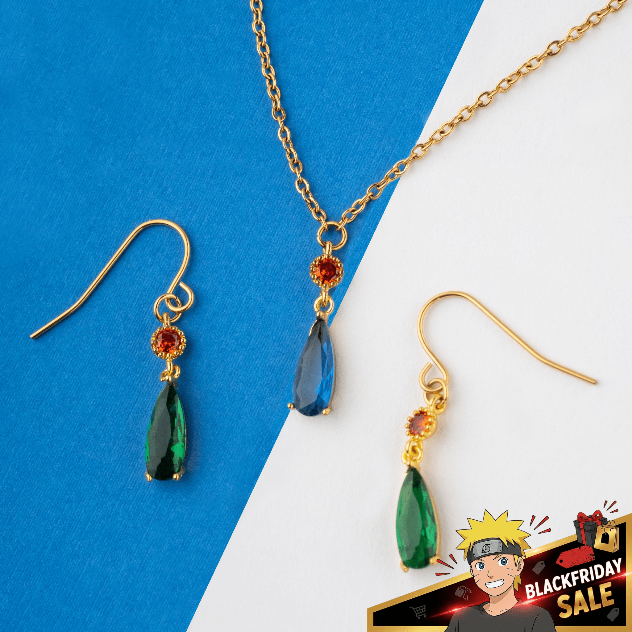 Howls Moving Castle - Wizard Howl - Necklace + Earring Set - craftedbykaiyo