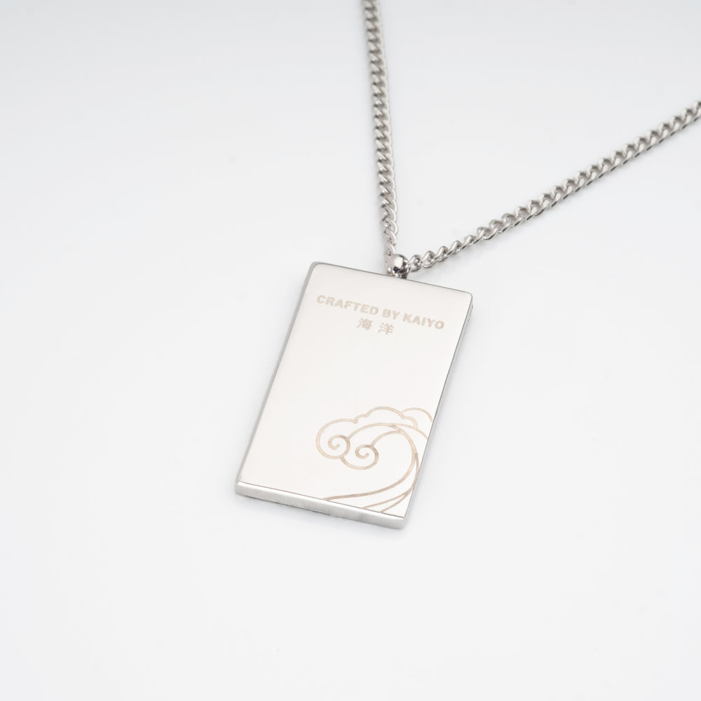 Tanjiro's Necklace & Earring Set - Pearl Hanafuda - craftedbykaiyo