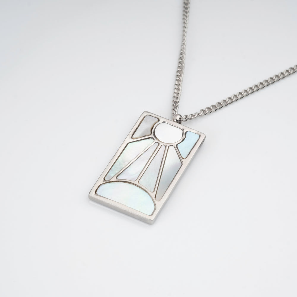 Tanjiro's Necklace & Earring Set - Pearl Hanafuda - craftedbykaiyo