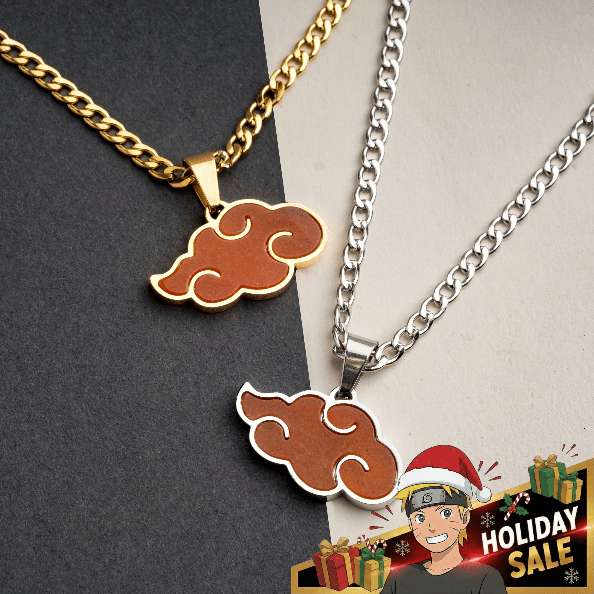 RED Jade Akatsuki Pendant - Naruto - craftedbykaiyo