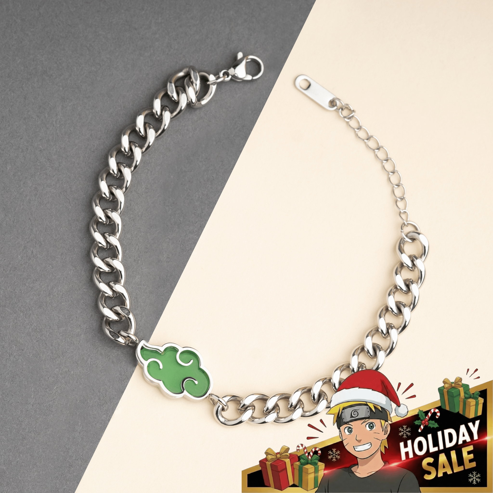 Jade Akatsuki Bracelet - Naruto - craftedbykaiyo