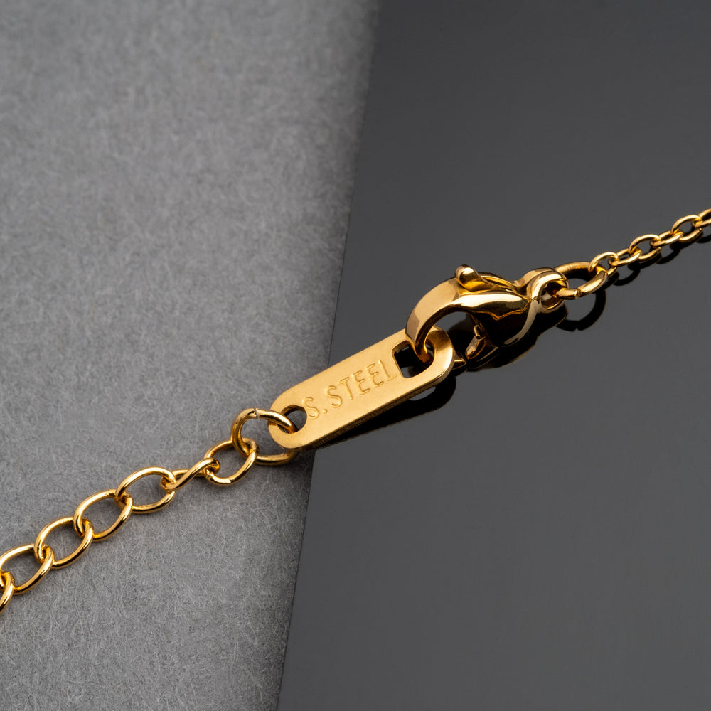 Akatsuki Cloud Bracelet + Necklace Set - Naruto - 18K Gold Plated - craftedbykaiyo