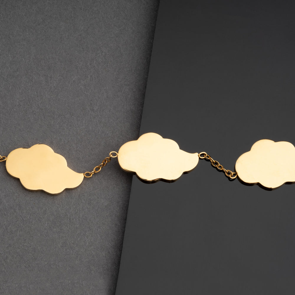 Akatsuki Cloud Bracelet + Necklace Set - Naruto - 18K Gold Plated - craftedbykaiyo