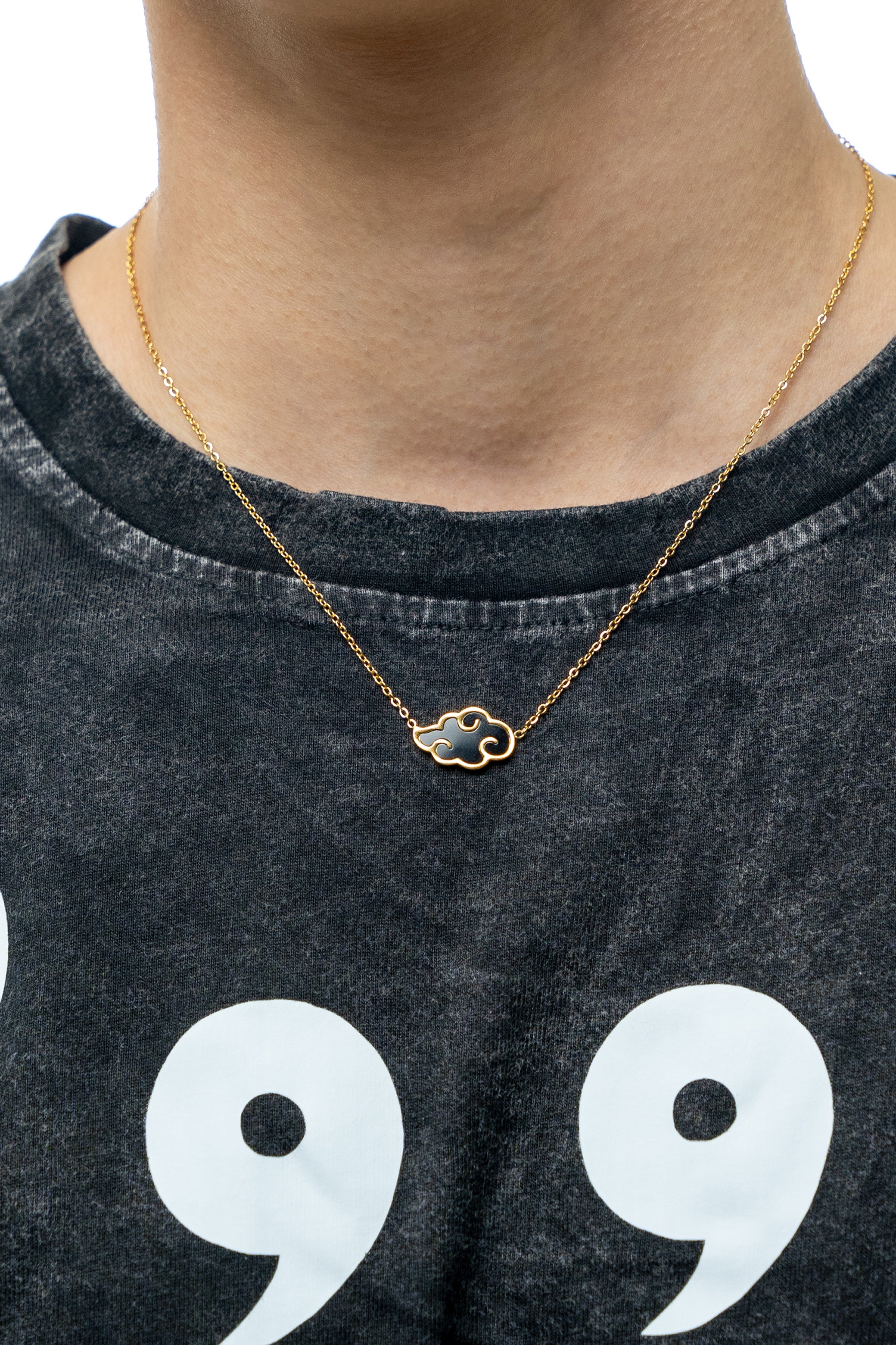 Akatsuki Cloud Neckace - Naruto - 18K Gold Plated