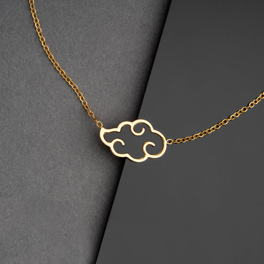 Akatsuki Cloud Neckace - Naruto - 18K Gold Plated