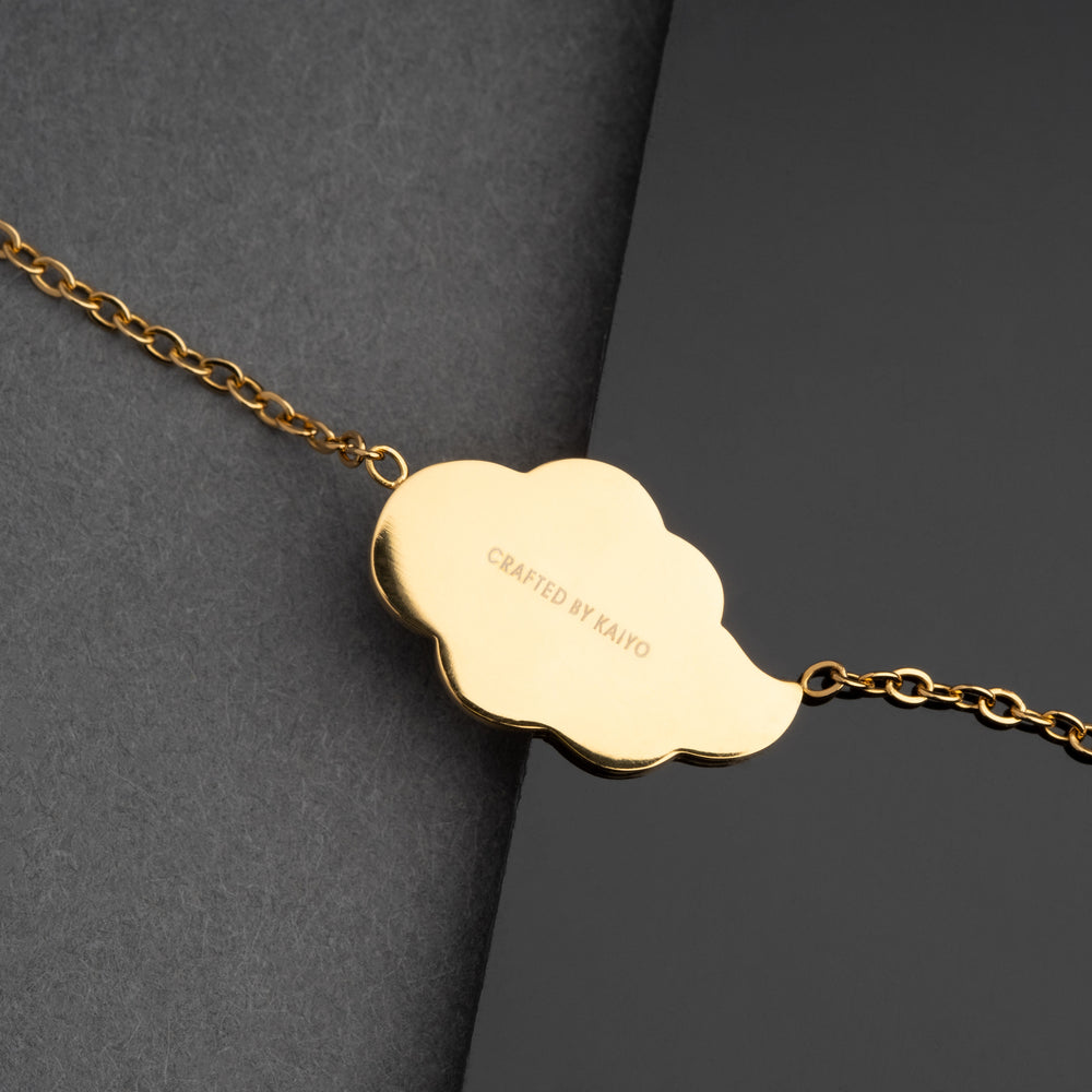 Akatsuki Cloud Bracelet + Necklace Set - Naruto - 18K Gold Plated - craftedbykaiyo