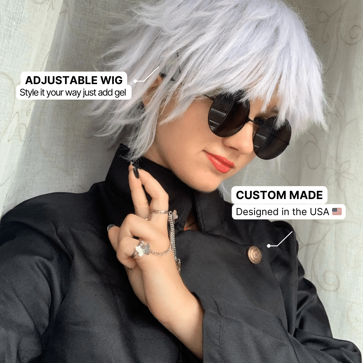 Saturo Gojo Costume - JJK - craftedbykaiyo
