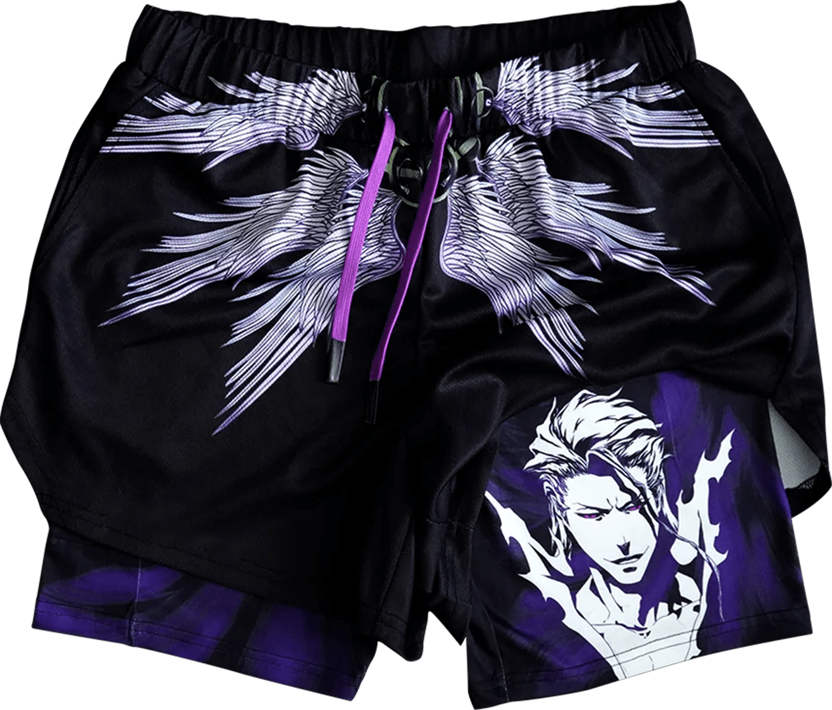 Wings of Oblivion Performance Shorts - craftedbykaiyo