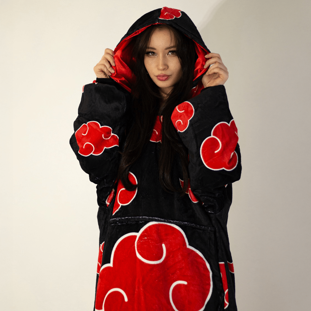 Akatsuki Blanket Hoodie - Naruto - craftedbykaiyo