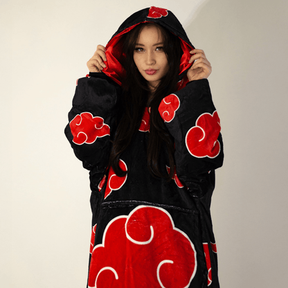Akatsuki Blanket Hoodie - Naruto - craftedbykaiyo