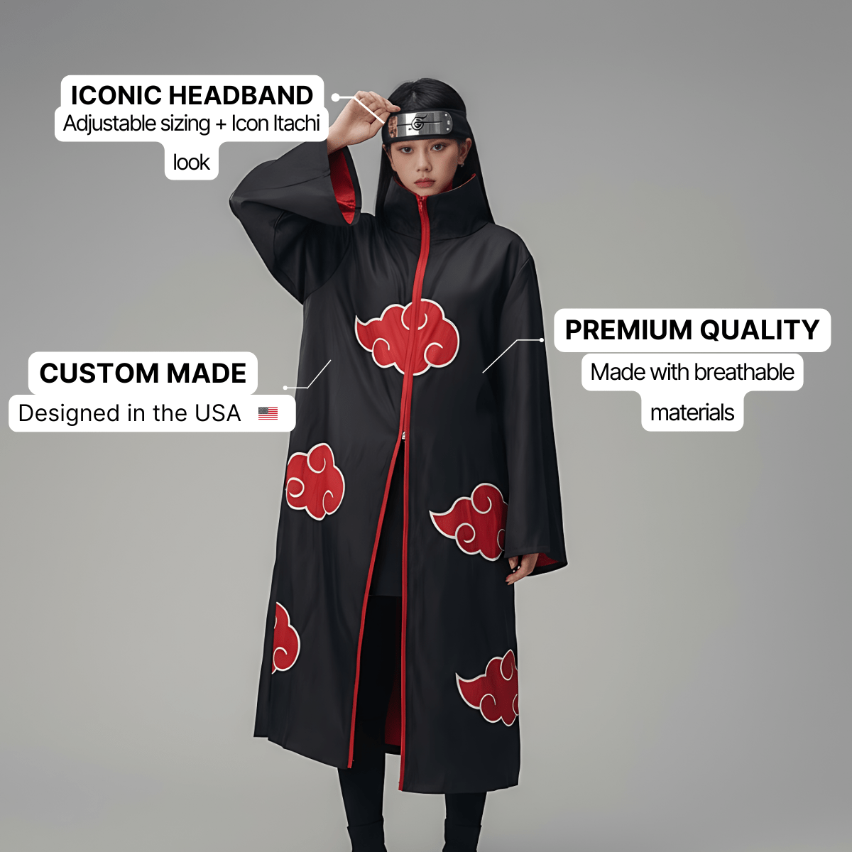 Akatsuki Robe Sims Akatsuki Robes Cosplay - Naruto – craftedbykaiyo
