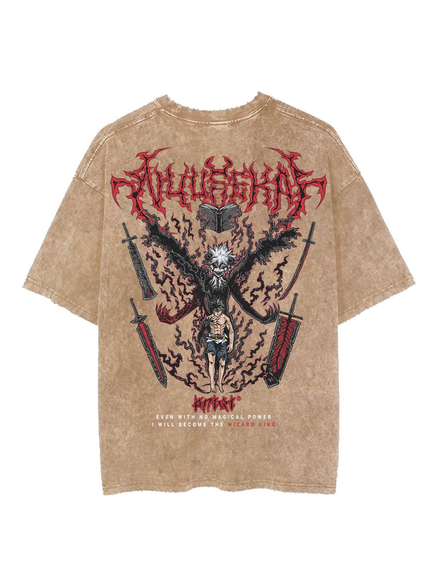 ASTA DEMON VINTAGE OVERSIZE TEE - craftedbykaiyo
