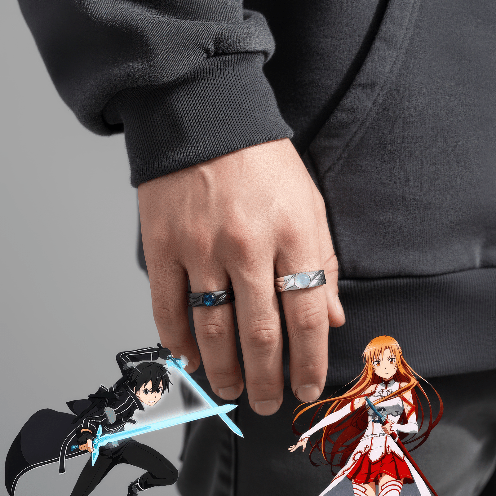 KIRITO & ASUNA RINGS - craftedbykaiyo