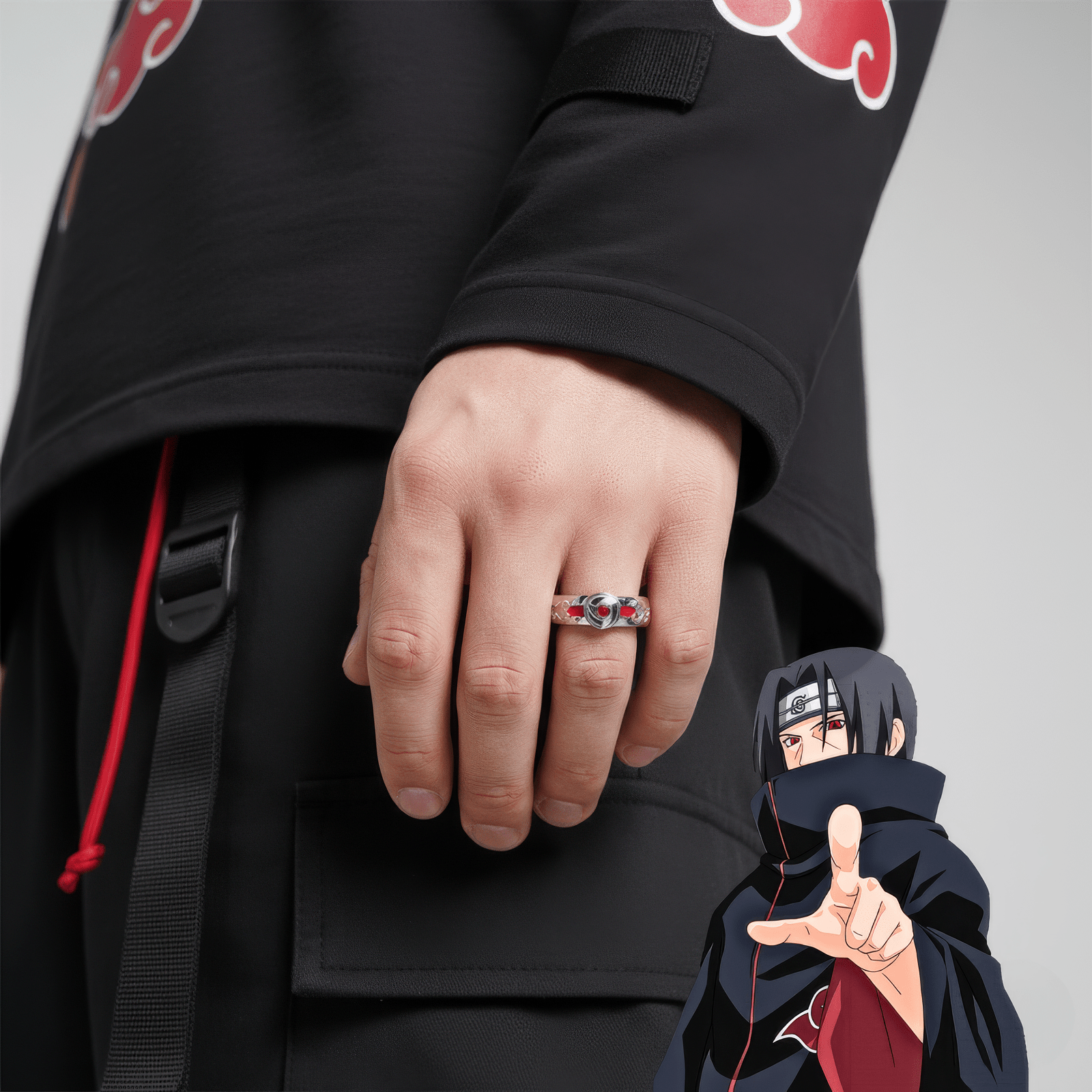Itachi Uchiha Ring - craftedbykaiyo