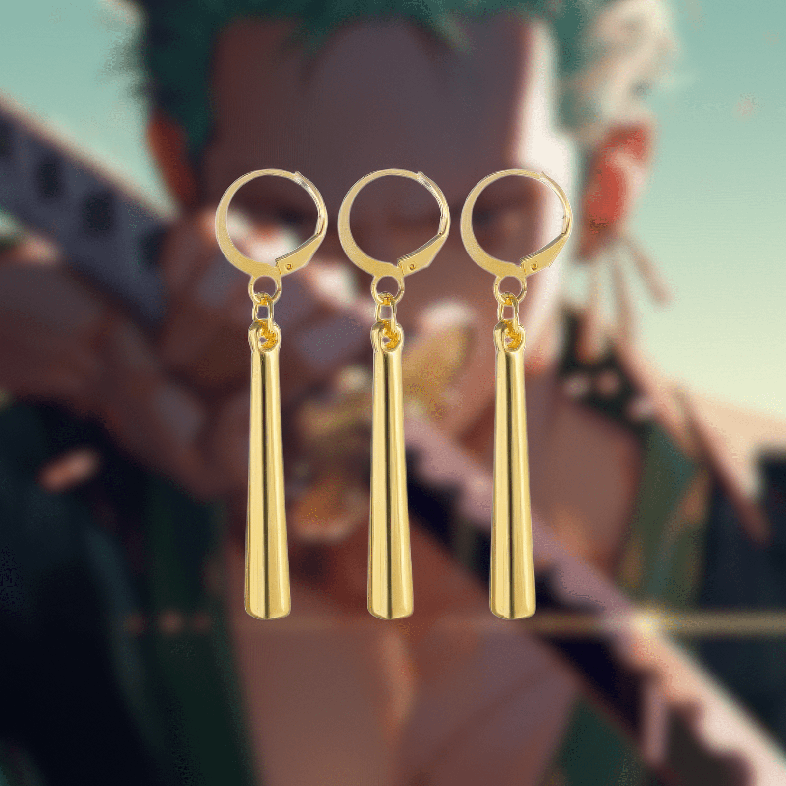Zoro's Earrings - One Piece - craftedbykaiyo