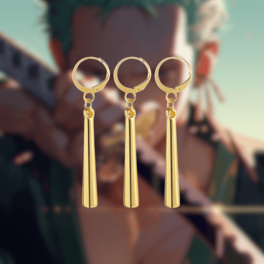 Zoro's Earrings - One Piece - craftedbykaiyo