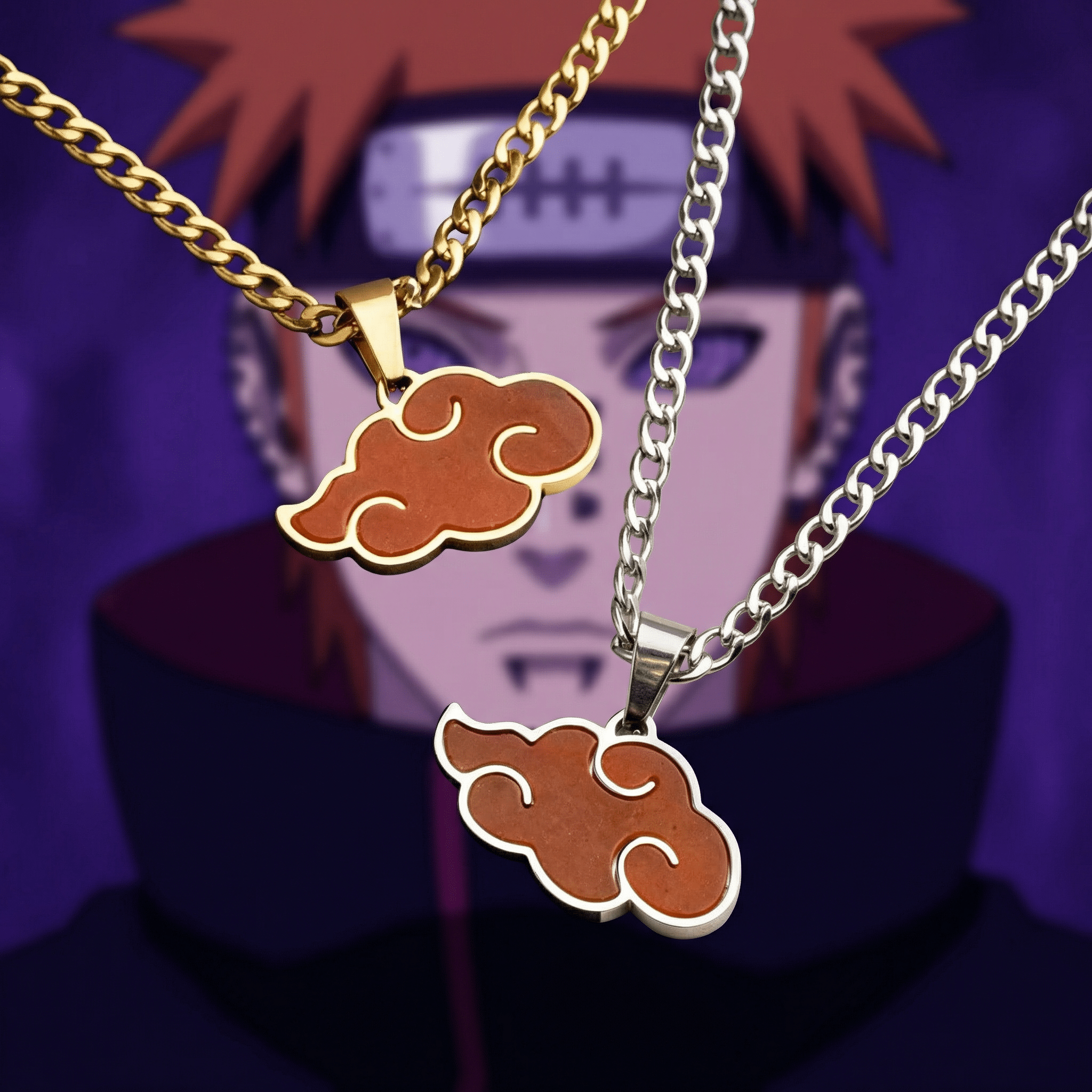 RED Jade Akatsuki Pendant - Naruto - craftedbykaiyo