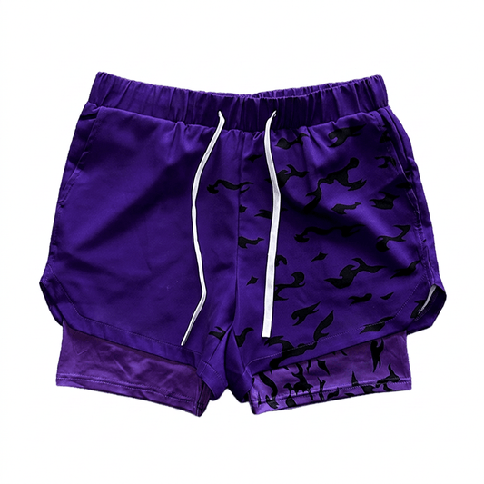 Curse Performance Shorts - Purple - craftedbykaiyo