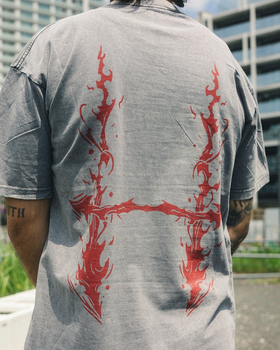 2 - SIDED BLOODBOUND VINTAGE OVERSIZE TEE - craftedbykaiyo