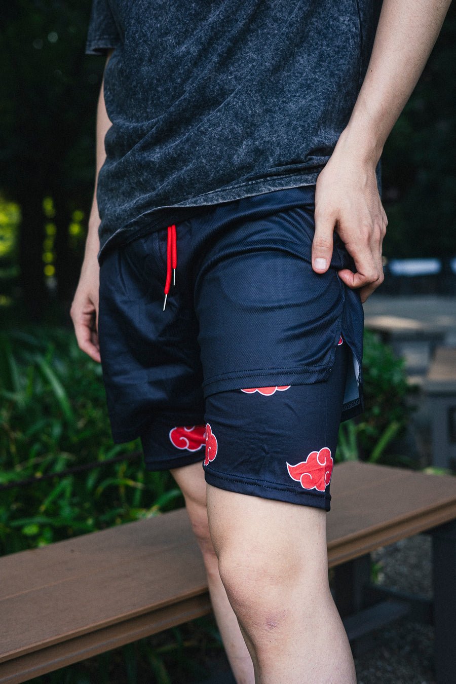 CLOUDS PERFORMANCE SHORTS - craftedbykaiyo