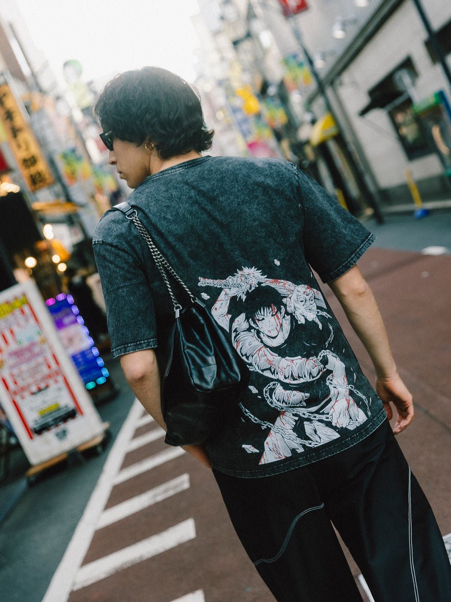 DIVINE BORDER TOJI 2 - SIDED VINTAGE TEE - craftedbykaiyo