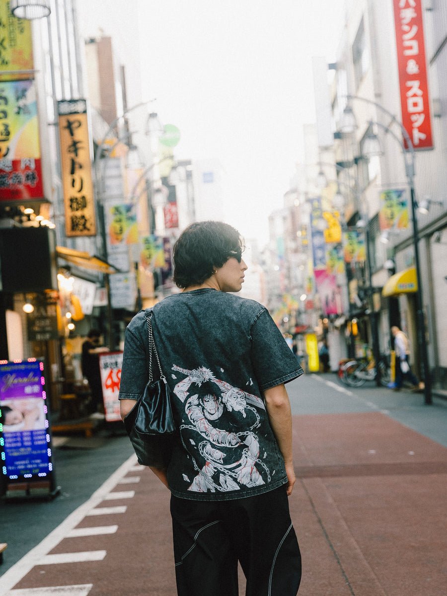 DIVINE BORDER TOJI 2 - SIDED VINTAGE TEE - craftedbykaiyo
