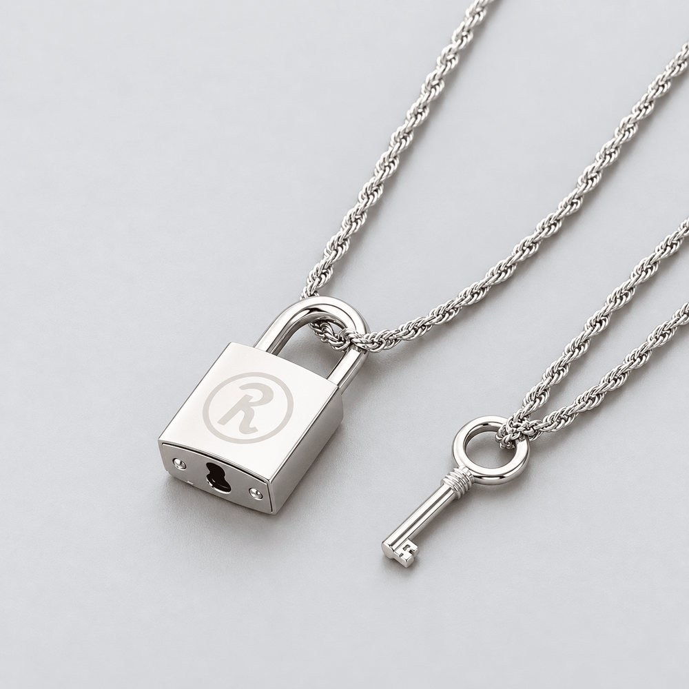 Lock & Key Couple Necklace Set - NANA - craftedbykaiyo