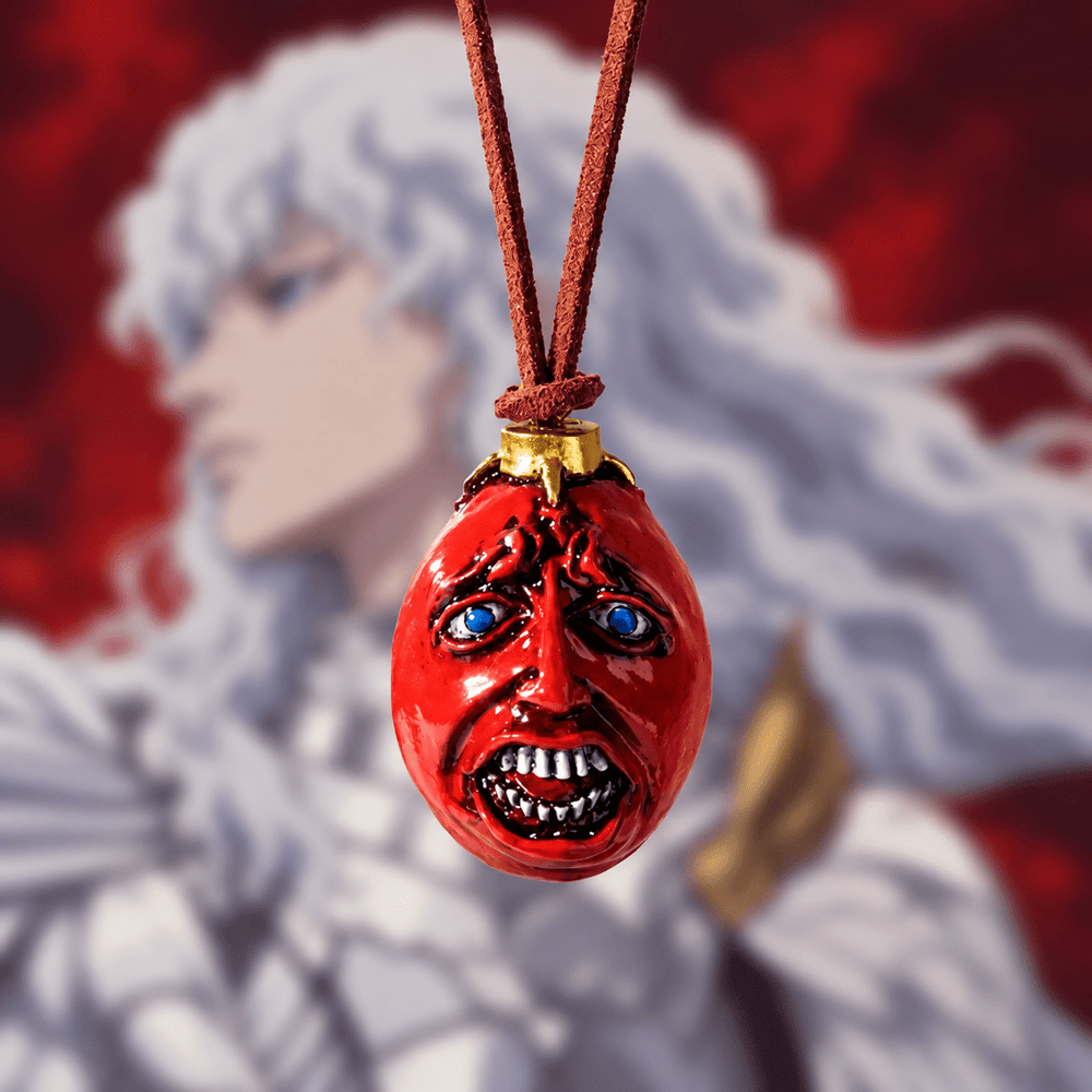Crimson Behelit Necklace - Berserk - craftedbykaiyo