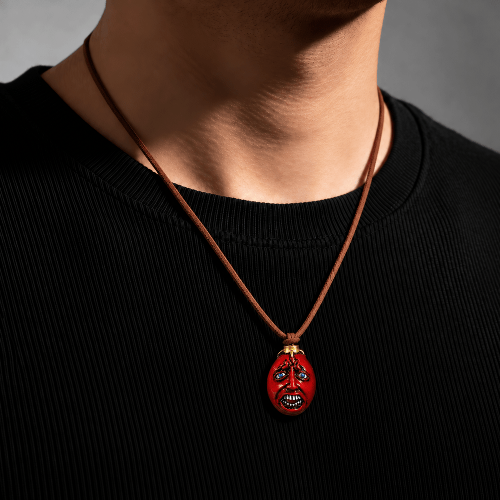 Crimson Behelit Necklace - Berserk - craftedbykaiyo