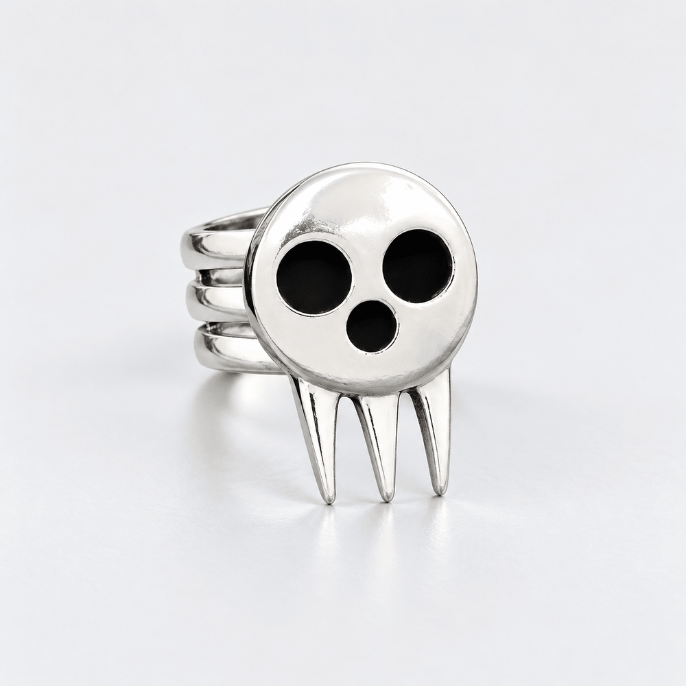 Death the Kid Skull Adjustable Ring - Soul Eater - craftedbykaiyo