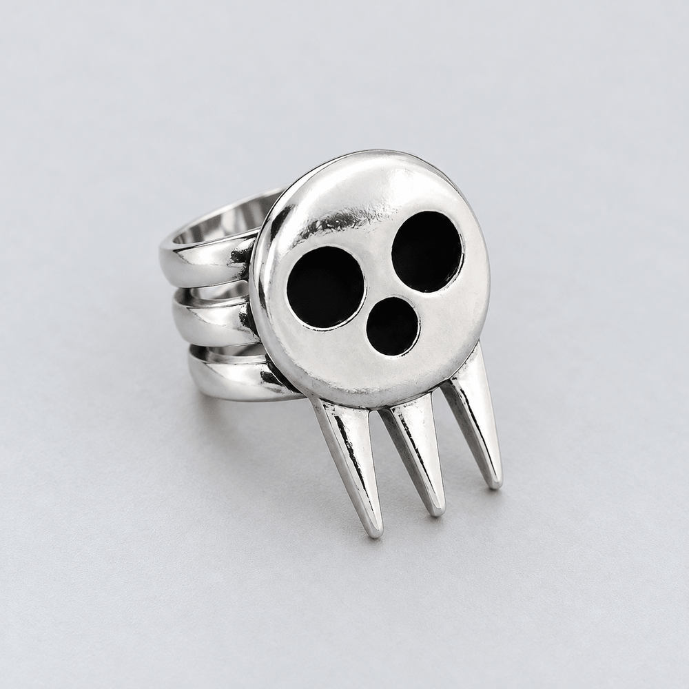 Death the Kid Skull Adjustable Ring - Soul Eater - craftedbykaiyo