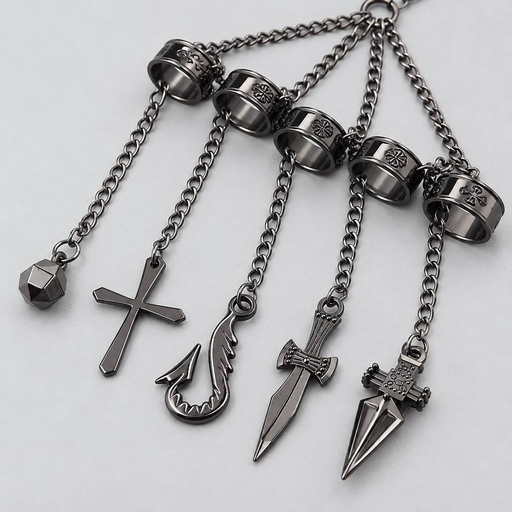 Kurapika Five-Chain Adjustable Bracelet - HXH - craftedbykaiyo