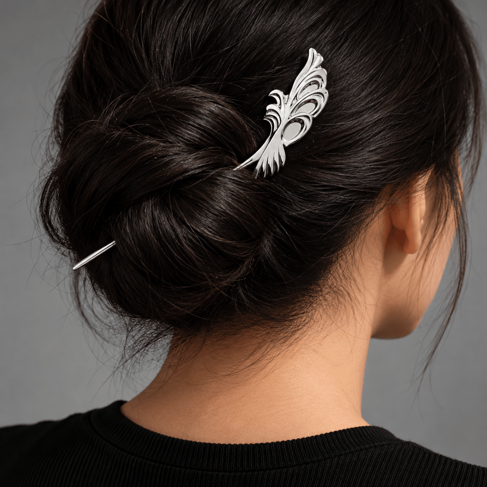 Jinshi's Feather Hairpin - The Apothecary Diaries - craftedbykaiyo