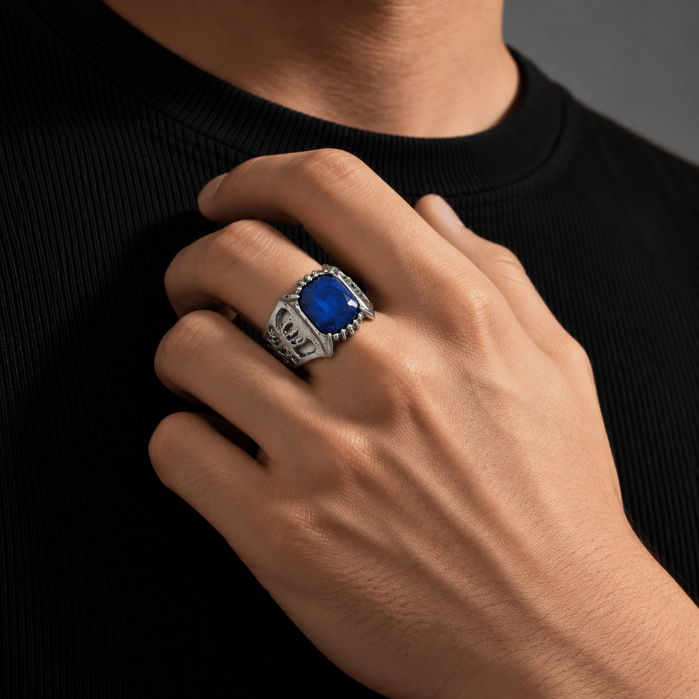 Ciel Phantomhive Blue Signet Adjustable Ring - Black Butler - craftedbykaiyo