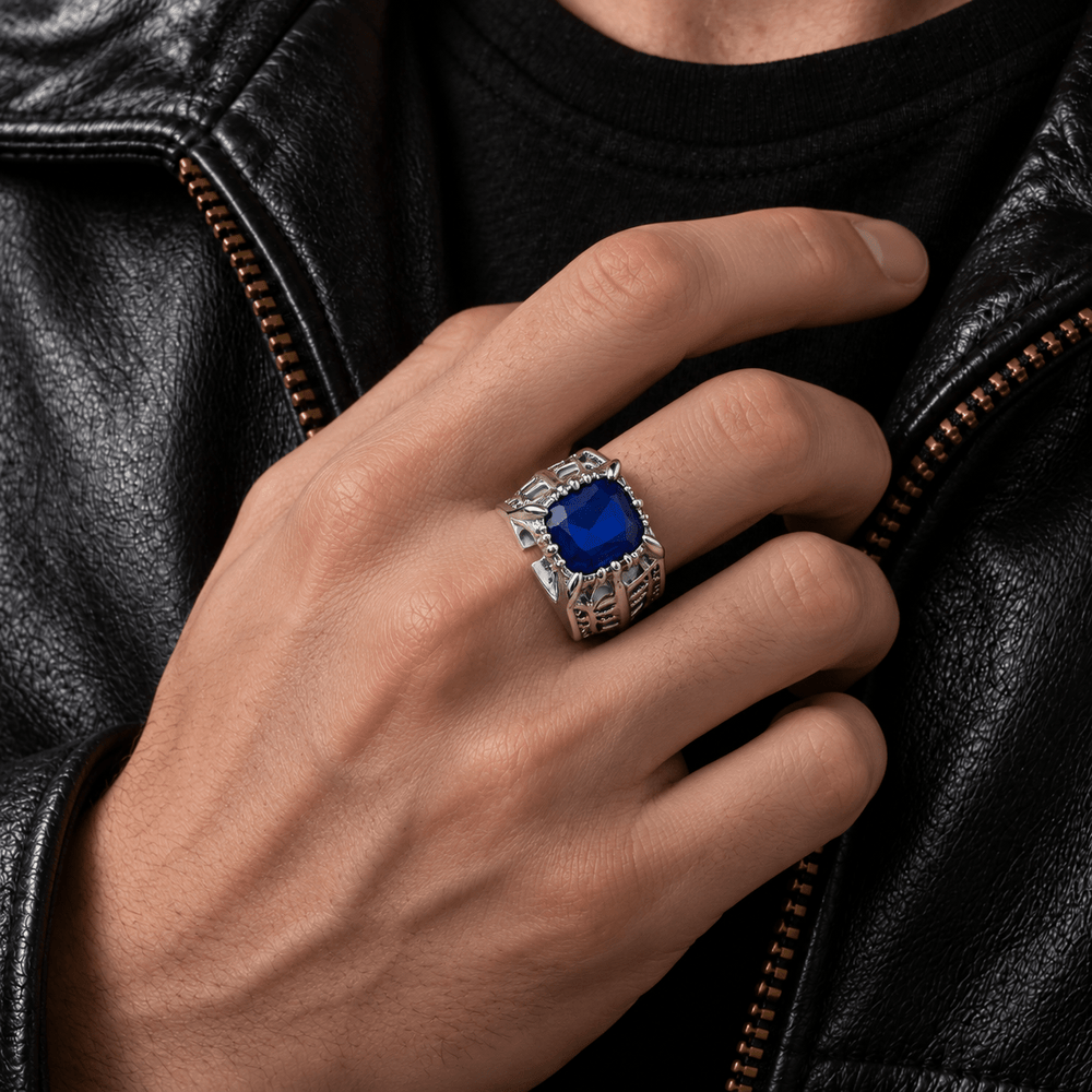 Ciel Phantomhive Blue Signet Adjustable Ring - Black Butler - craftedbykaiyo