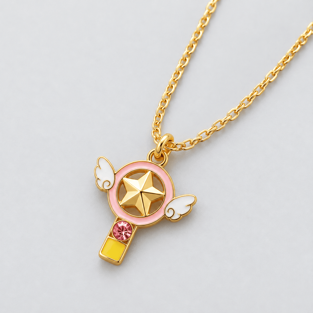 Star Wand Key Necklace - Cardcaptor Sakura - craftedbykaiyo
