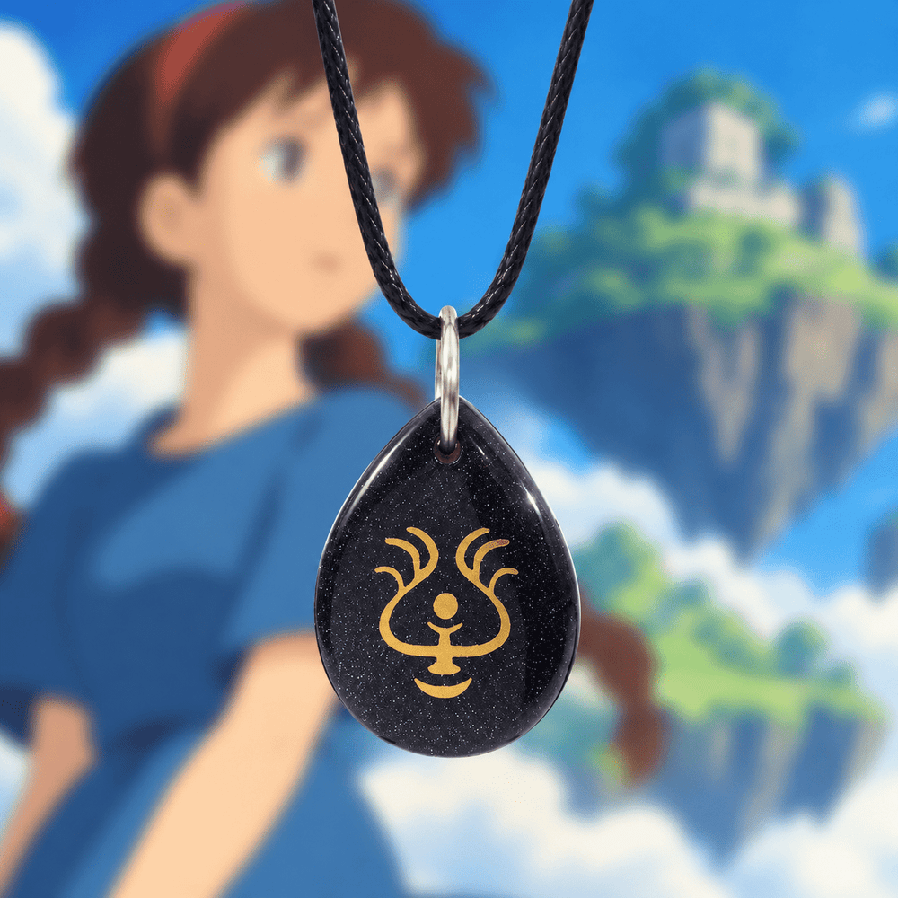 Sheeta's Levitation Stone Necklace - Castle in the Sky - craftedbykaiyo