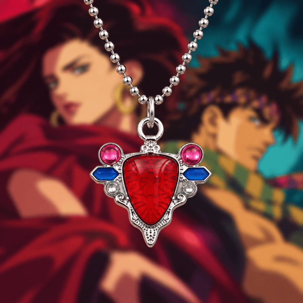 Red Stone of Aja Necklace - JoJo's Bizarre Adventure - craftedbykaiyo