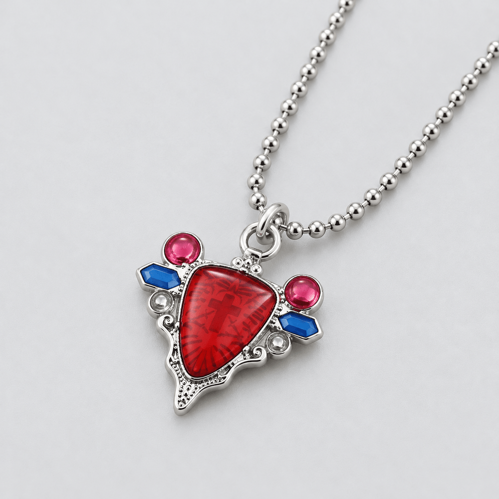 Red Stone of Aja Necklace - JoJo's Bizarre Adventure - craftedbykaiyo