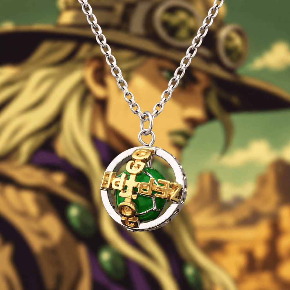 Gyro's Steel Ball Necklace - JoJo's Bizarre Adventure - craftedbykaiyo