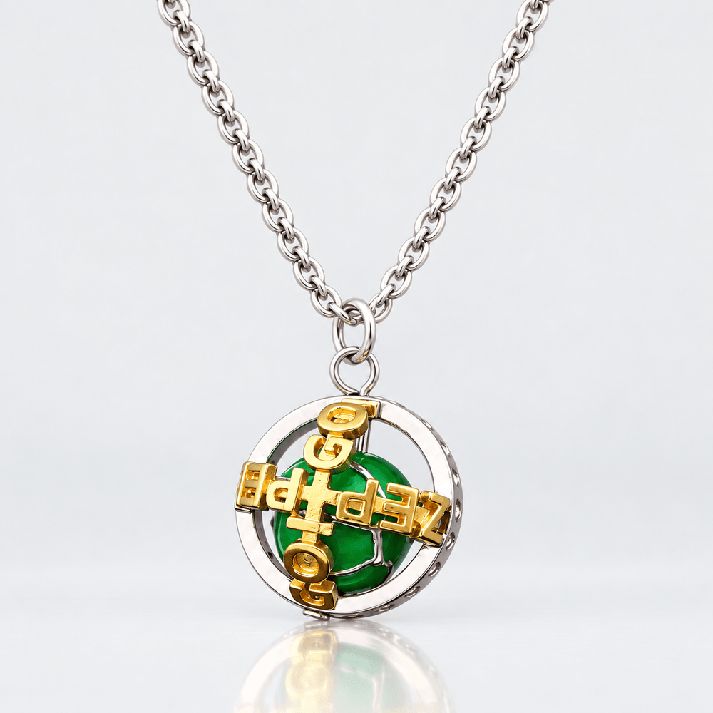Gyro's Steel Ball Necklace - JoJo's Bizarre Adventure - craftedbykaiyo