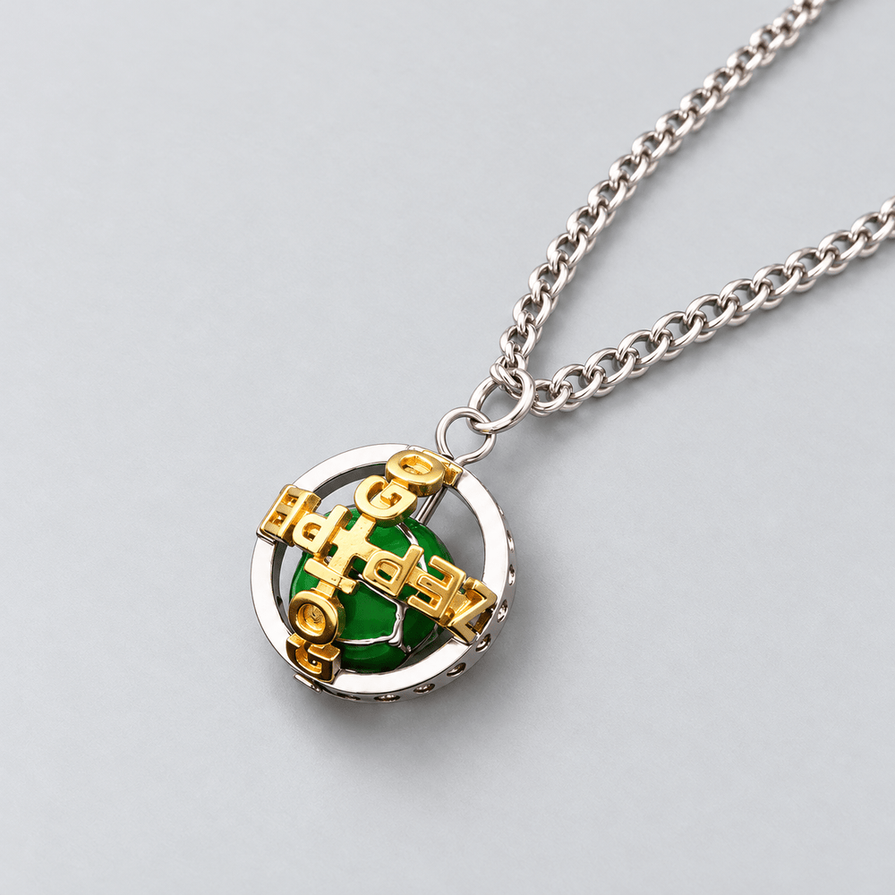 Gyro's Steel Ball Necklace - JoJo's Bizarre Adventure - craftedbykaiyo