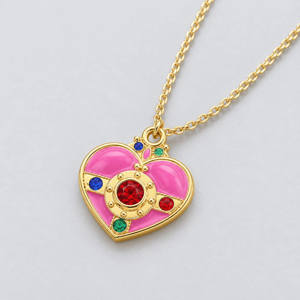 Cosmic Heart Compact Necklace - Sailor Moon - craftedbykaiyo