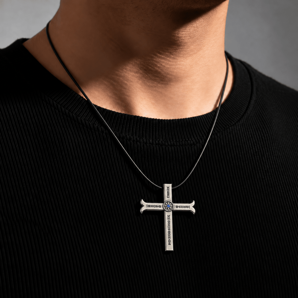 Mihawk's Kogatana Cross Necklace - One Piece - craftedbykaiyo