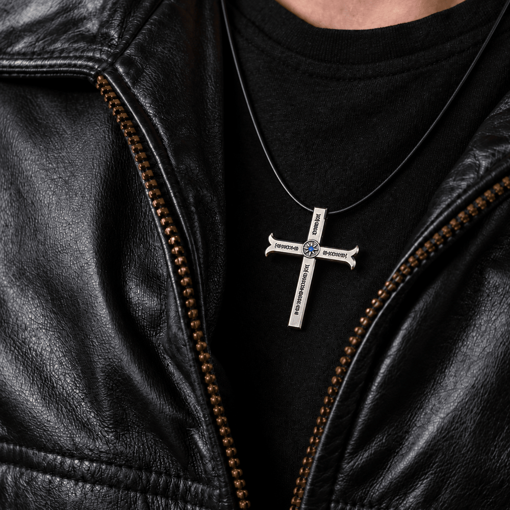 Mihawk's Kogatana Cross Necklace - One Piece - craftedbykaiyo