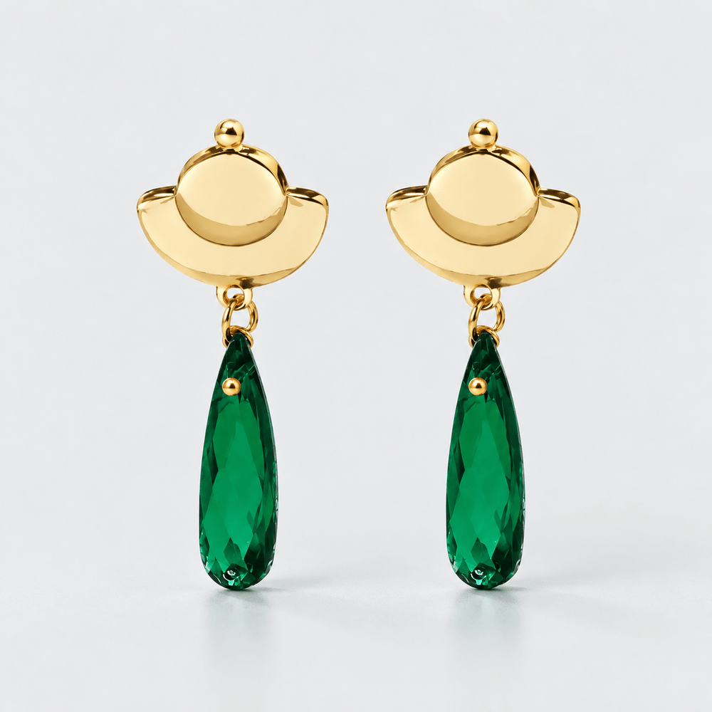 Maomao's Green Drop Earrings - The Apothecary Diaries - craftedbykaiyo