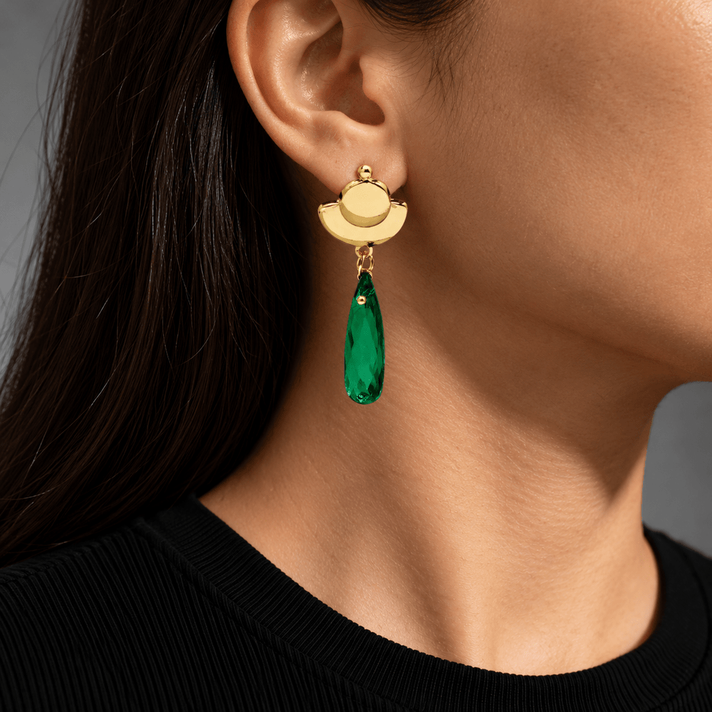 Maomao's Green Drop Earrings - The Apothecary Diaries - craftedbykaiyo