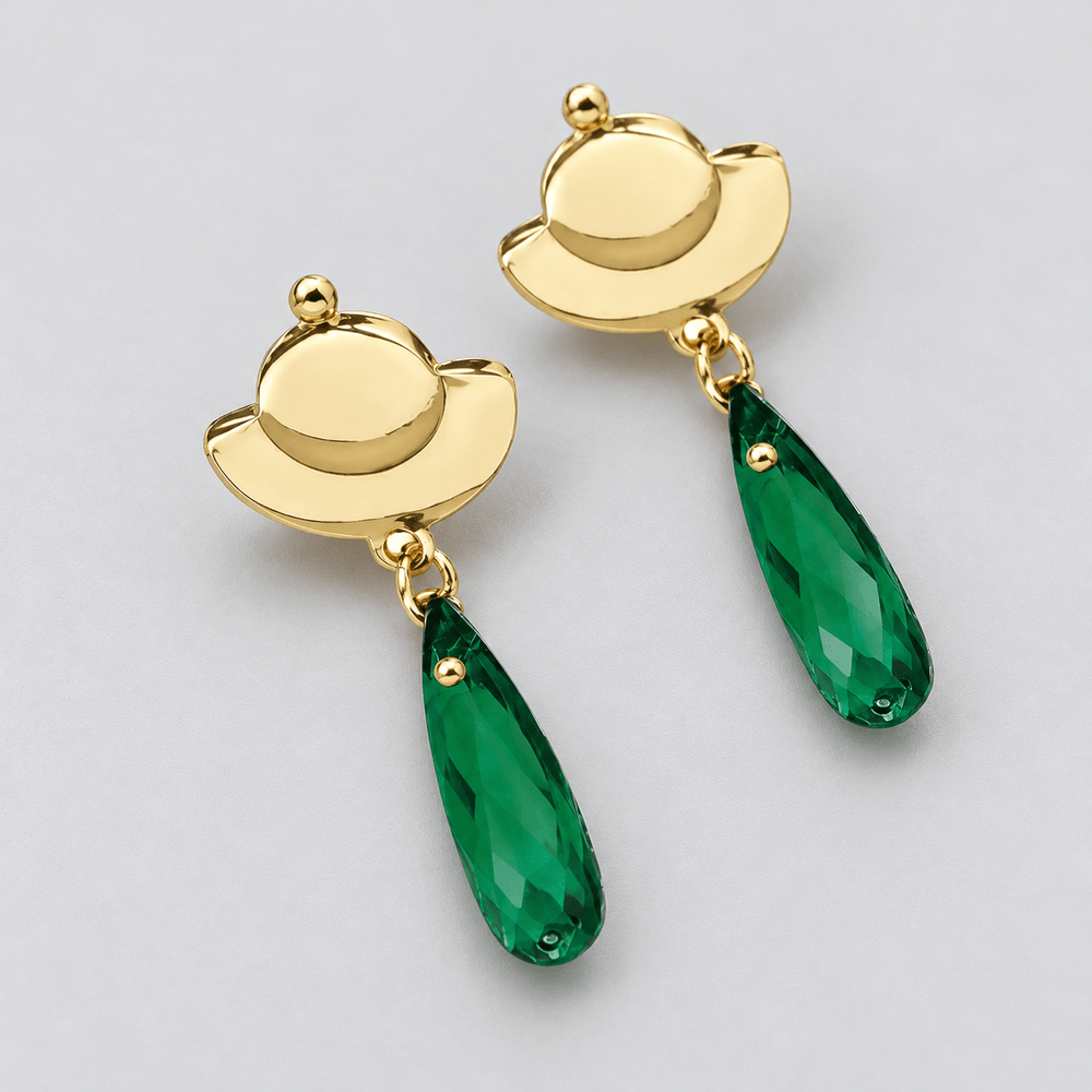 Maomao's Green Drop Earrings - The Apothecary Diaries - craftedbykaiyo